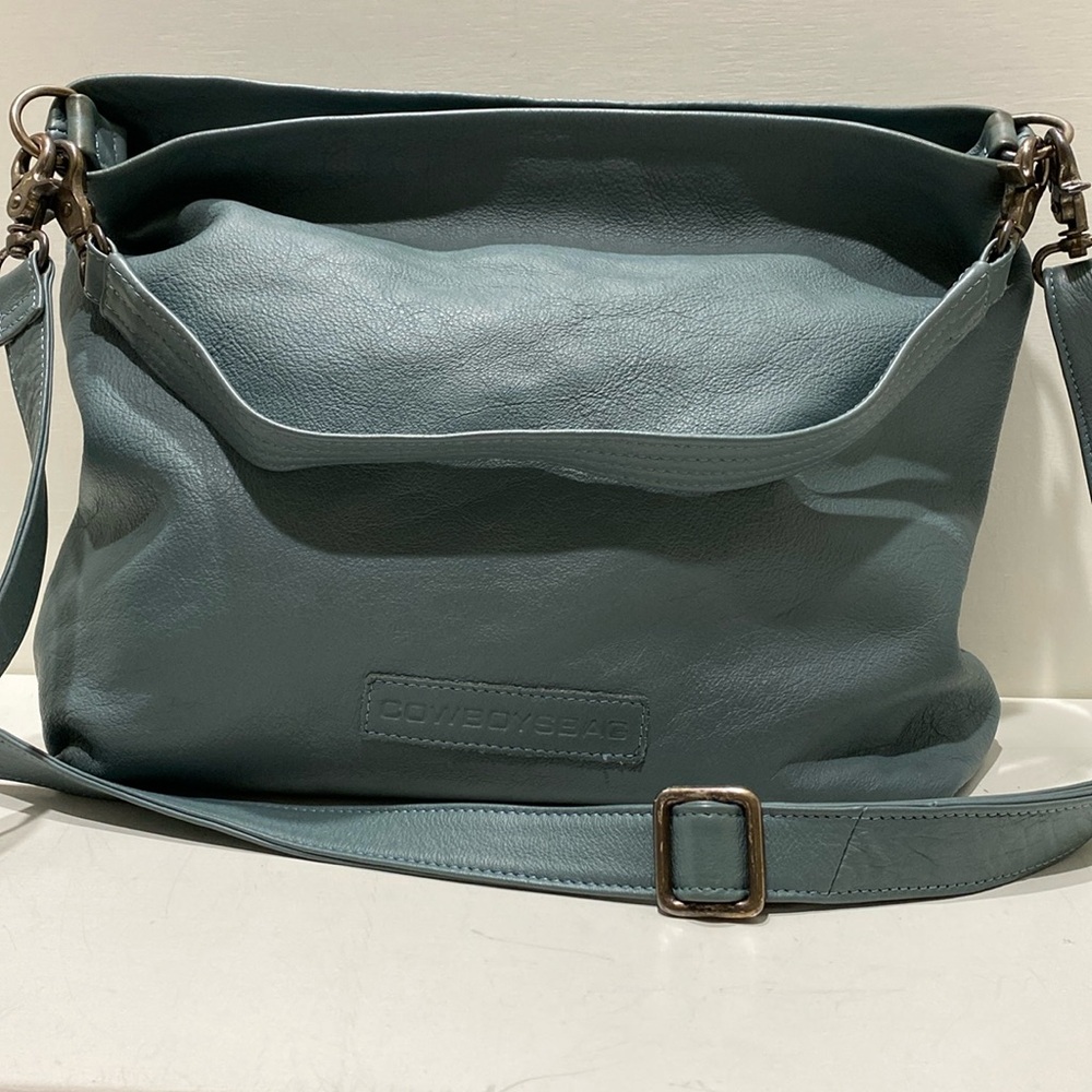 COWBOYSBAG Soft Teal Blue Leather Shoulder/ Crossbody Bag